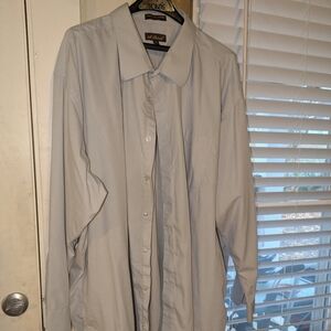 St. Patrick Men’s Dress Shirt Size 2XL Light Gray Long Sleeve Button Down